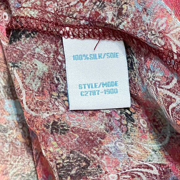 Charlie Jade Silk Cover Tunic Multicolor Size M/L - Picture 15 of 16